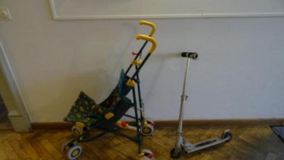 Bild: Polizei/exb
Ein Buggy und ein KInderroller wurden in Diendorf gefunden. Sie könnten Diebesgut sein.