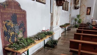 Bild: gi
Palmbüschel konnten in den Kirchen gegen eine Spende abgeholt werden.