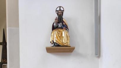 Bild: hok
Das traditionell am Gründonnerstag mit Hotensien geschmückte Heilige Grab