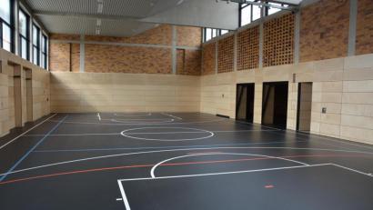 Bild: jr
So sieht das Innere der runderneuerten Schulturnhalle aus.