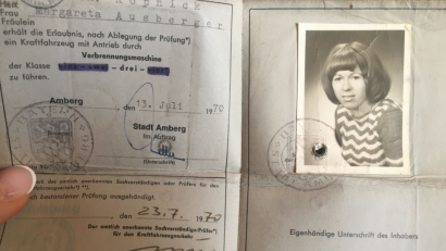 Bild: exb
Der alte Führerschein von Margit Köpnick.