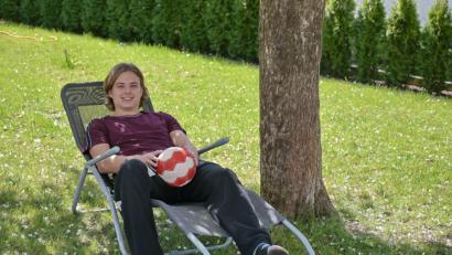 Bild: ref
Enstpannt daheim im Garten: Jakob Stiegler