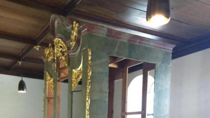 Bild: rfi
Die Orgel in der Tännesberger Wallfahrtskirche St. Jodok wird derzeit saniert.
