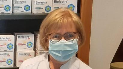 Bild: Kunz
In der Apotheke gibt es reichlich Schutzmasken zu kaufen. Hier setzt man auf Ware "made in Weiden".