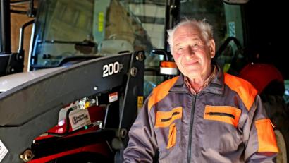 Bild: mef
Karl Bamler mit 80 Jahren immer noch voller Elan.