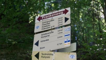 Bild: jut
Wandern rund um Pottenstein in der Fränkischen Schweiz ist erlaubt - auch für Oberpfälzer. Aber ist das derzeit sinnvoll?