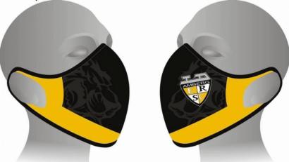 Bild: pa
Die Corona-Masken mit dem Loga des ERSC Amberg könnten ein Sammlerobjekt werden.