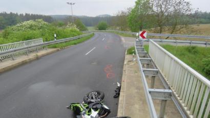 Bild: exb
Ein 16-Jähriger stürzte am Donnerstag mit seinem Motorrad