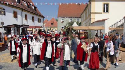 Archivbild: aub
Das Mittelalter ist in Nabburg zwar immer präsent, aber so einen festlichen Einzug zum prächtigen Mittelalterlichen Markt wird es heuer leider nicht geben.