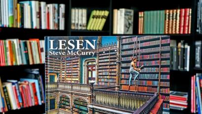 Bild: Christopher Dotzler
Fotograf Steve McCurry hat dem Thema Lesen ein eigenes Bildband gewidmet. Schüler aus der Region tauchen aktuell in die Welt der Bücher ein.