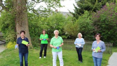 Bild: soj
Bild zeigt die Spendenübergabe. Von links Monika Horn, Claudia Meichner, Birgit Riedl, Pia Würstl und Bianca Kastner.