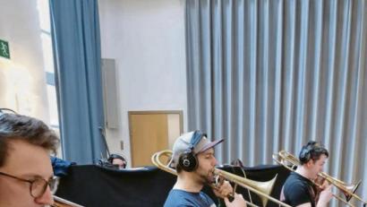 Bild: exb
Die vornehmlich aus jungen Musikern zusammengestellte Kapelle nannte sich „Mission Böhmisch“.