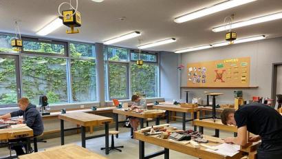 Bild: jma
Unter strengen Hygienemaßnahmen müssen die Schüler ihre Prüfungsaufgaben bewältigen