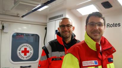 Bild: sor
PD Dr. Andreas Redel, Chefarzt der Klinik für Anästhesie und Operative Intensivmedizin (links), und Marc Bigalke, der Ärztliche Leiter der Zentralen Notaufnahme.