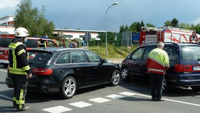 Bild: Portner
Die Kreuzung an der Industriestraße in Neunburg war Schauplatz des Unfalls.