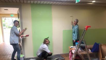 Bild: exb
Neue Farbe für die Wände der Kita St. Michael.