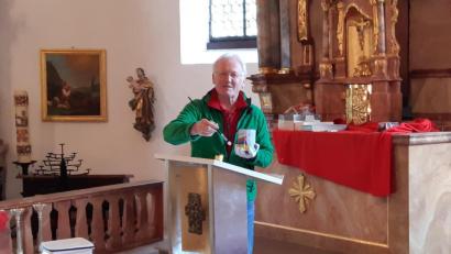 Bild: exb
Restaurator Karl Jobst bei der Arbeit