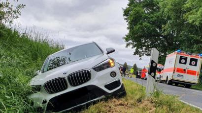 Bild: blm
Verkehrsunfall in Sulzbach-Rosenberg in der Obersdorfer Straße.