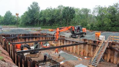 Bild: stg
In die aktuell laufende Erweiterung und Sanierung der Kläranlage unter ökologischen Maßstäben werden 5,5 Millionen Euro gesteckt