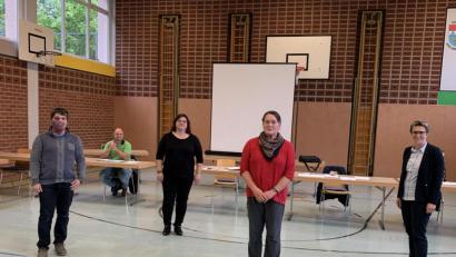 Bild: Simon Ertl
Im Bild von links: Andreas Heinz (Jugendbeauftragter), Karin Krenkel (Familienbeauftragte), Angela Haderer (Behindertenbeauftragte) und Bürgermeisterin Marion Höcht.