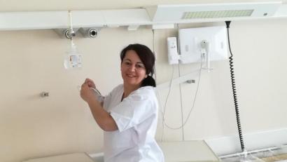 Bild: cog
Narcisa Gavrilă aus Rumänien ist sehr froh, dass sie wieder als Krankenschwester arbeiten kann.