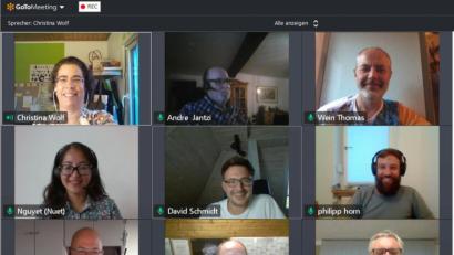 Bild: Christina Wolf/exb
Die Neugründung des BDS-Ortsverbands erfolgte per Videokonferenz.