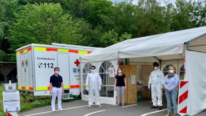 Bild: Viktoria Birner/exb
Das Corona-Testzentrum in Altenstadt/WN ist nun erstmal wieder geschlossen.