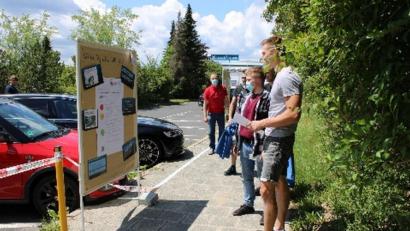 Bild: IG Metall
Protestaktion bei der Firma ZF in Auerbach.