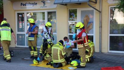 Bild: Alexander Auer
Ein Wäschetrockner löste in Wenzenbach einen Großeinsatz aus.