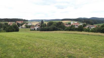 Bild: bnr
Am "Hütberg", nördlich von Weidenthal, erschließt die Gemeinde Guteneck ein Baugebiet für 14 Parzellen.