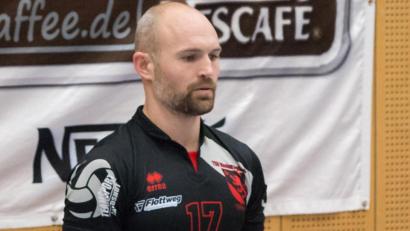 Bild: Peter Dausend
Der neue Zuspieler des VC Amberg, Philip Heckmann, hier noch im Trikot des Drittligisten TSV Niederviehbach.