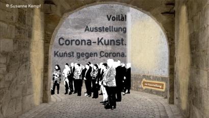 Bild: Susanne Kempf/exb
Die digitale Ausstellung „Voilà! Corona-Kunst. Kunst gegen Corona.“ kann jetzt im Internet besichtigt werden.