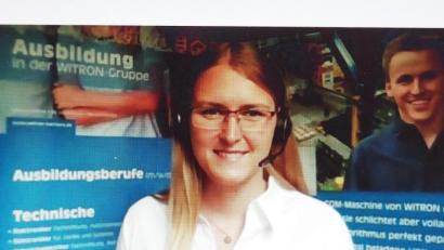 Bild: Bühner
Motivieren für einen MINT-Beruf will in der Videokonferenz Elektro-Ingenieurin Anja Piehler.