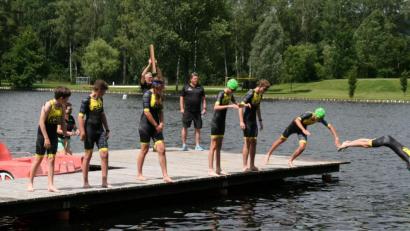 Bild: fpoz
Sieben Jugendliche des RSC Marktredwitz waren die erste Starter beim Kinder- und Jugendtriathlon.