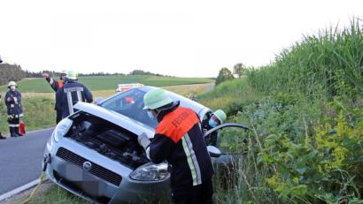 Bild: jma
Gimpflich verläuft ein Unfall bei Friedersreuth.