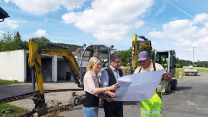 Bild: gis
120 Häuser werden an das schnelle Internet angeschlossen - wie hier in der Schafgasse.