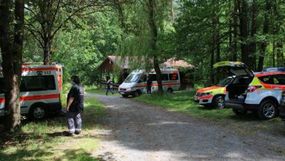 Bild: Stefan Neidl
Kräfte von Polizei und Rettungsdiensten suchen seit Dienstagvormittag im Wald bei Grafenwöhr nach dem vermissten 17-Jährigen.