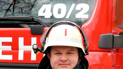 Bild: mef
Felix Müller wird erneut zum Kommandanten der Flosser Feuerwehr gewählt.