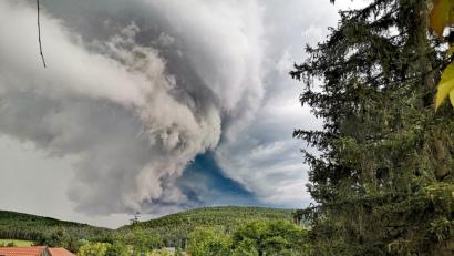 Bild: Madline Kunterbunt
Gewitterwolken über Schwarzach bei Nabburg
