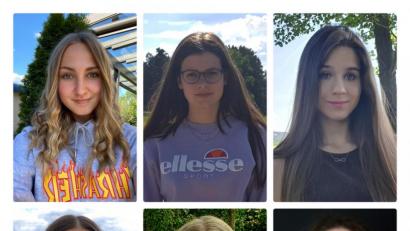 Bild:  Naabtal-Realschule/exb
Die besten Absolventen des Jahrgangs an der Realschule: (obere Reihe von links) Hannah Hubatsch, Vanessa Kurzwart und Eva Müller sowie (untere Reihe von links) Julia Birner, Kerstin Gleißner und Hanna Messer.