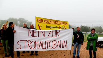 Bild: Clemens Hösamer
Demonstranten aus der Oberpfalz und Niederbayern protestierten gegen den Süd-Ost-Link.