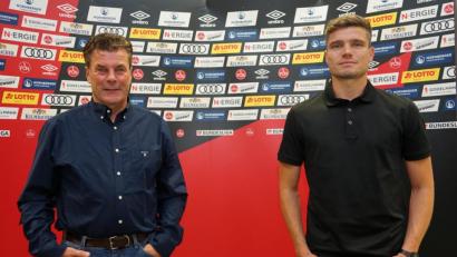 Bild: 1. FC Nürnberg/exb
Das neue Führungsduo des 1. FC Nürnberg: Sportvorstand Dieter Hecking (links) und Trainer Robert Klauß.