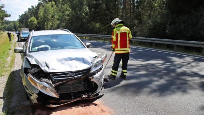 Bild: jma
Der Ford der Unfallverursacherin musste abgeschleppt werden