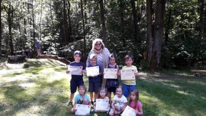 Bild: Brigitte Kreuzer/exb
Die Kinder haben das Musikschulprogramm "Tina & Tobi" absolviert.