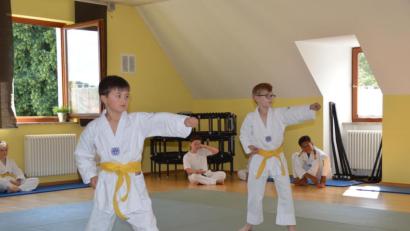 Bild: Manfred Dotzler
Mitglieder des 1. FC Rieden sind erfolgreich bei der Taekwondo-Gürtelprüfung.