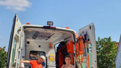 Bild: njn
Spaß hatten die Kinder vor allem im Rettungswagen.