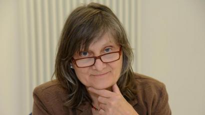 Bild: wen
Hilde Lindner-Hausner von der BI gegen atomare Anlagen fordert OB Jens Meyer und Landrat Andreas Meier zum Handeln auf.