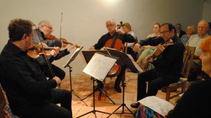 Bild: gge
Das Moyzes Quartett begeisterte das Publikum bei bester Akustik im Marstall.