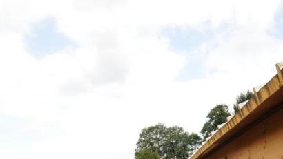 Bild: bey
Die Hühnerställe (im Hintergrund die Häuser an der Bischof-Wittmann-Straße) sollen abgebrochen und durch einen einzigen Stall ersetzt werden. So sieht es die Bauvoranfrage von Josef Wittmann vor.