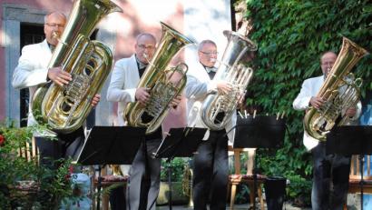 Bild: gge
Das Melton Tuba Quartett: das einzige Ensemble seiner Art in Deutschland.
